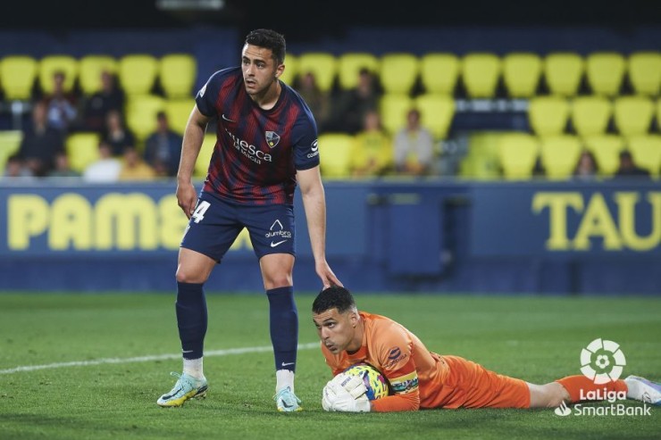 Andrés Fernández y Rubén Pulido, en el empate ante el Villarreal B. Foto: LaLiga.