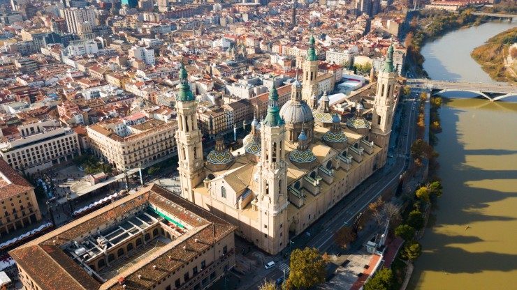 Vista aérea de Zaragoza. / Canva
