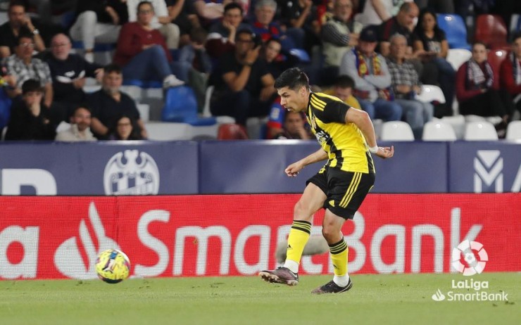 Tomás Alarcón durante el partido contra el Levante. Foto: LaLiga