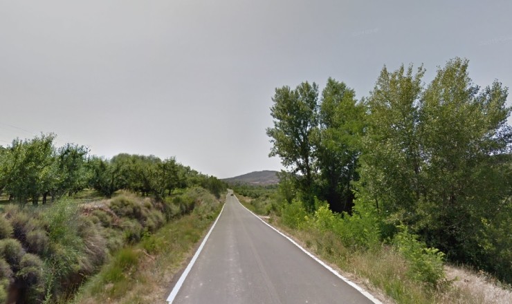 Tramo de la CP-001 entre Moros y Villalengua. (Google Street View/DPZ)