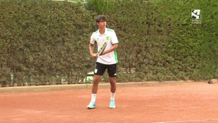 Alejo Sánchez durante un entrenamiento.