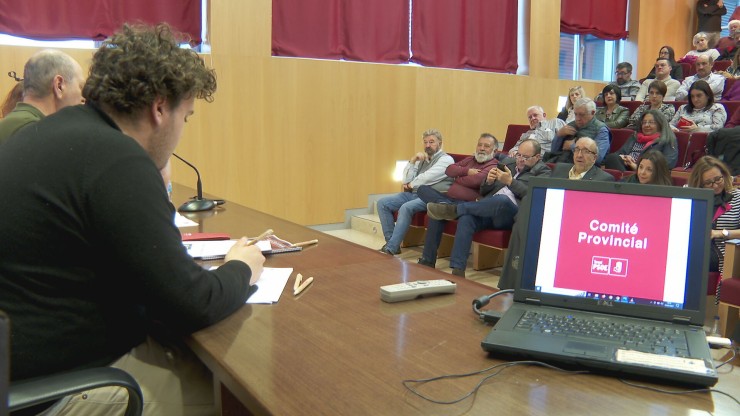 Imagen de archivo de una reunión del Comité Provincial de PSOE Teruel.