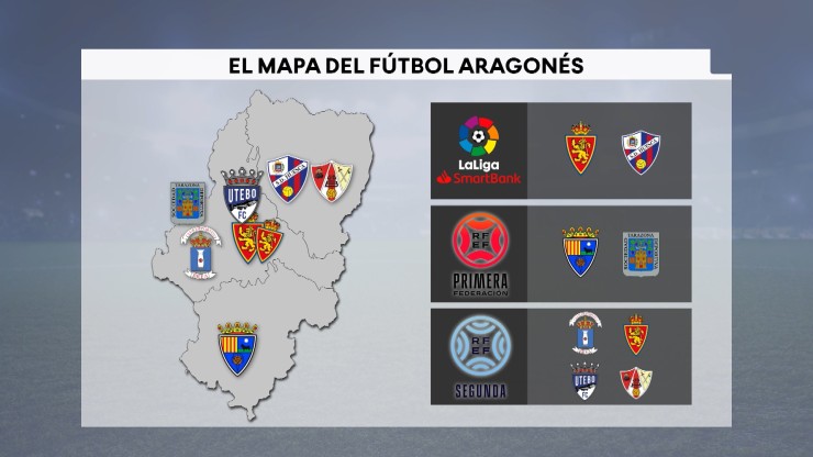 Este es el mapa de los equipos aragoneses que militarán en categorías nacionales.