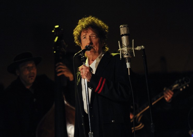 Bob Dylan durante uno de sus conciertos