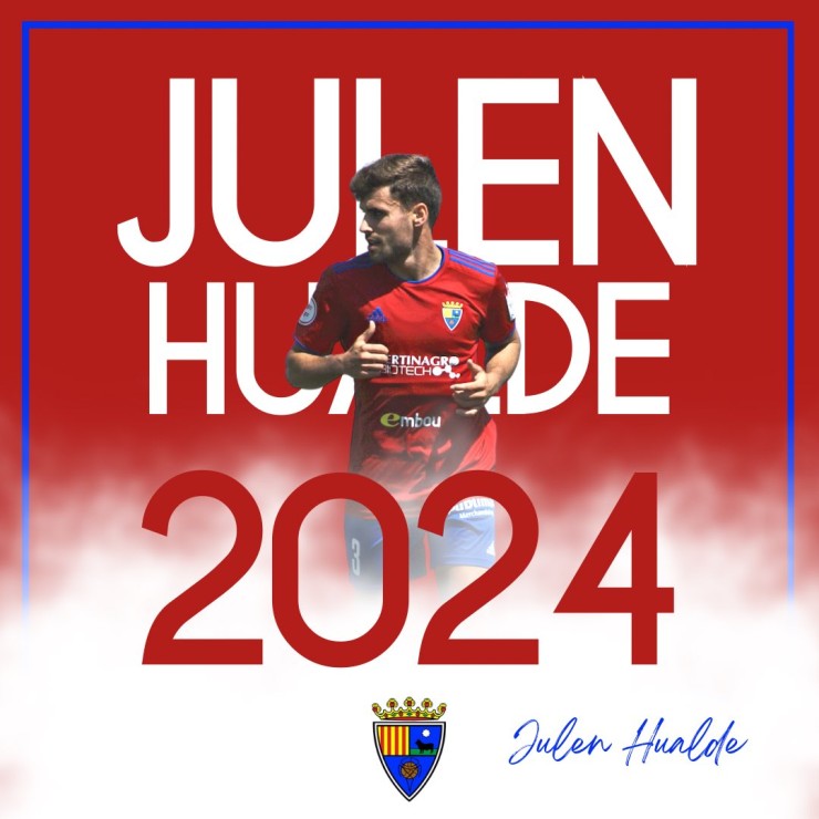 Julen Hualde renueva hasta 2024 con el CD Teruel.