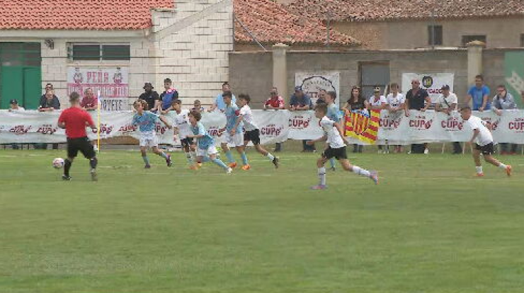 Lance de un partido de la Jamón Cup. Foto: Aragón Deporte