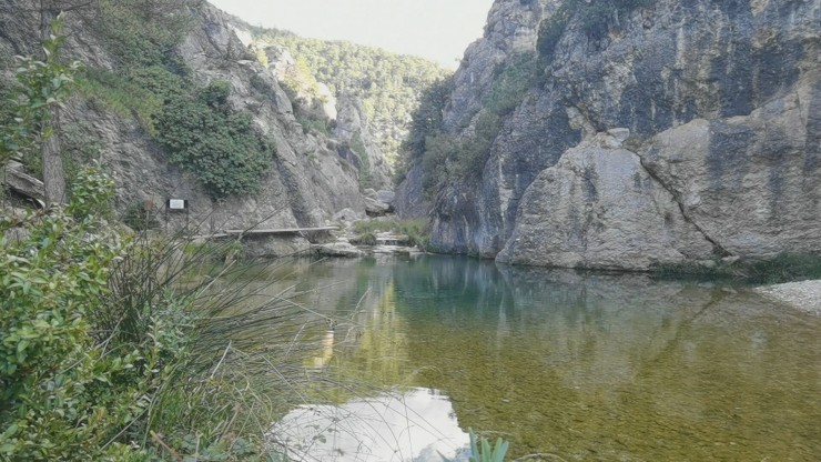 Poza de La Pesquera en Beceite, Teruel.