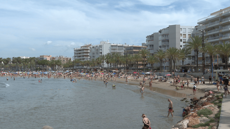 Imagen de archivo de la  playa de Salou, Tarragona.