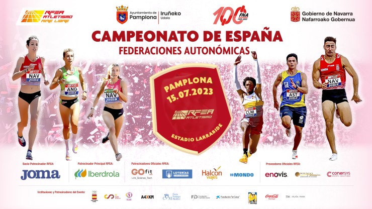 Pamplona será el epicentro del atletismo nacional este sábado.