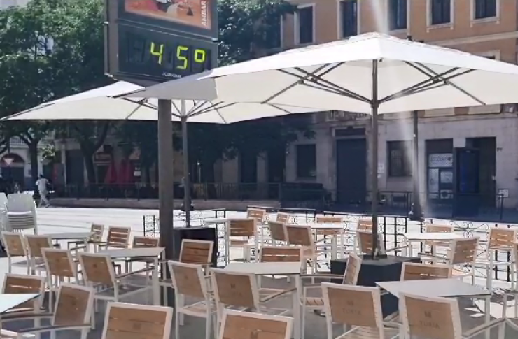 Los termómetros hab superado este domingo los 40º en diferentes puntos de Aragón