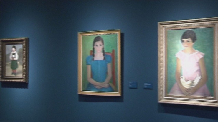 Los retratos de largas líneas marcaron buena parte de la obra de Sarvisé.