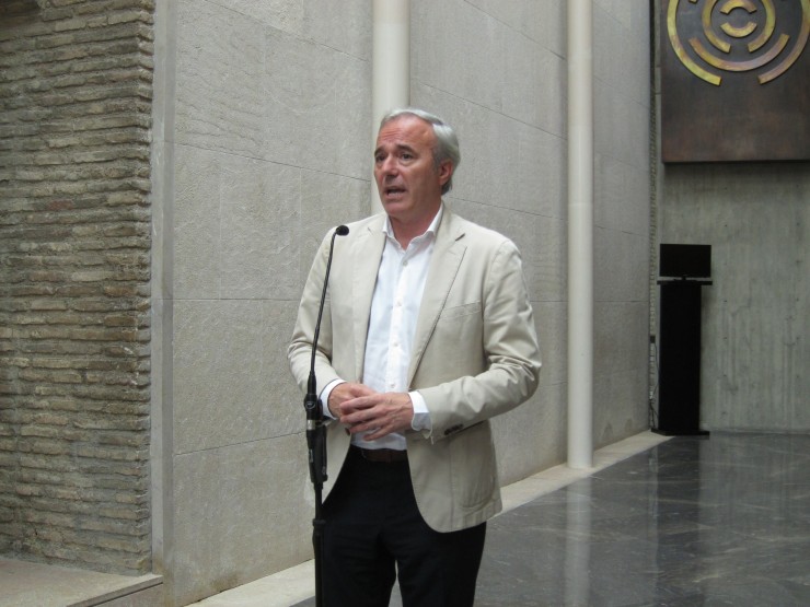 El candidato del PP a la Presidencia de Aragón, Jorge Azcón. / Europa Press