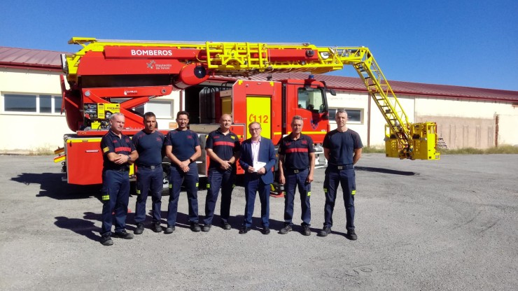 El coste del nuevo camión de bomberos de la Diputación de Teruel asciende a 768.000 euros. / DPT