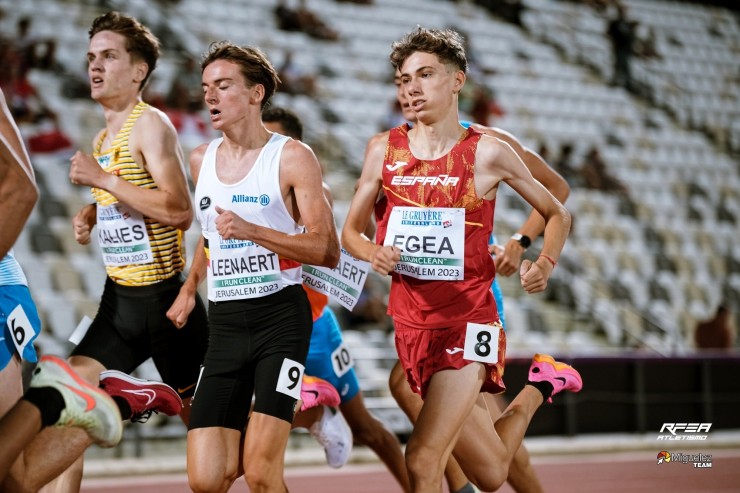 Rubén Egea durante la final del 1.500 metros.
