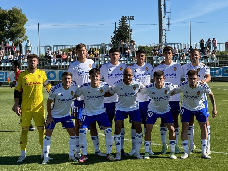 Formación inicial del Deportivo Aragón. Foto: Real Zaragoza