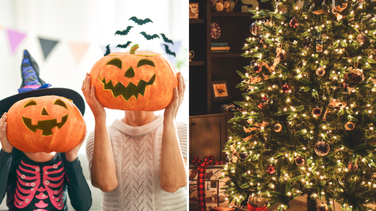 Celebraciones como Halloween o Navidad cada vez se adelantan más en tiendas y comercios. / Canva