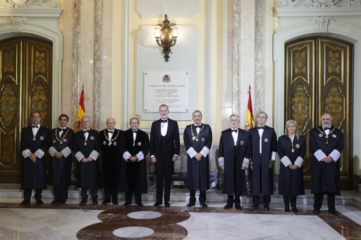 Acto de apertura del año judicial, este jueves en la sede del Tribunal Supremo en Madrid. / EFE