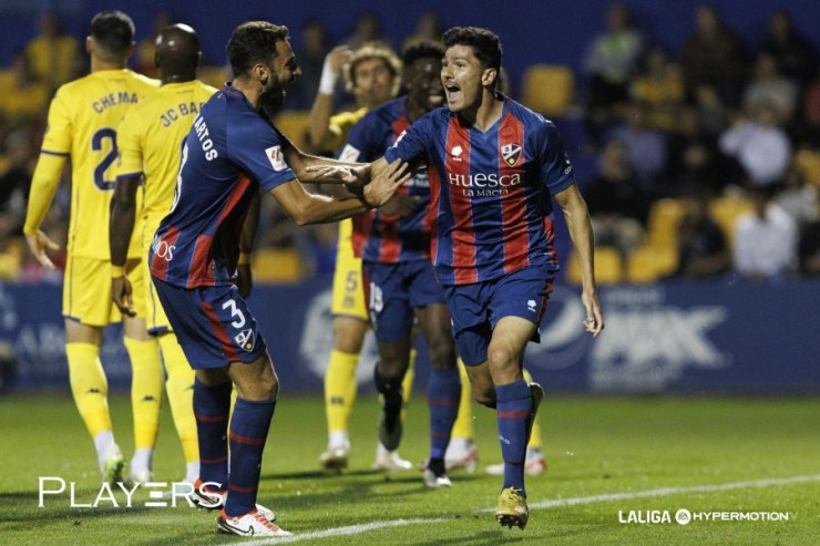 Loureiro celebra su gol contra el Alcorcón. Foto: LaLiga