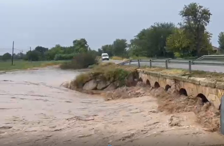 Las fuertes lluvias han afectado a localidades como Pedrola, Gallur o Tauste.