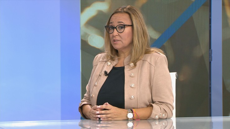 Mayte Pérez, portavoz del PSOE en las Cortes.