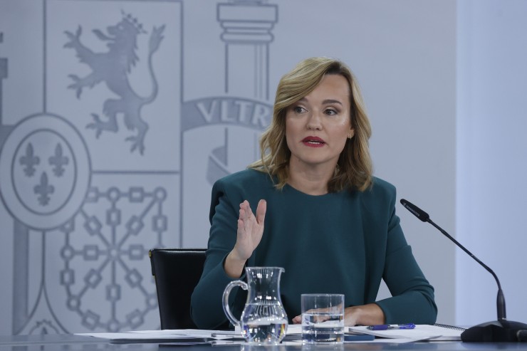La portavoz del Gobierno, Pilar Alegría. / EFE