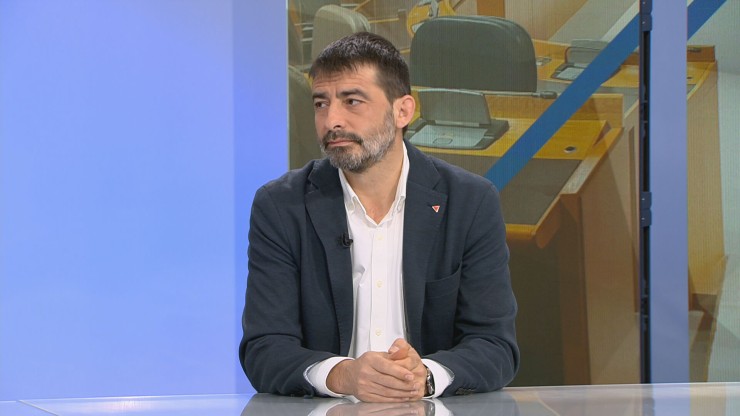 Álvaro Sanz, en la entrevista en Buenos Días de Aragón TV.