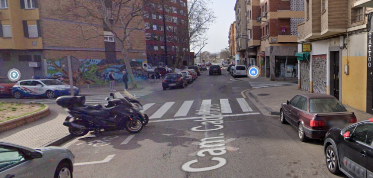 Paso de peatones donde se produjo el atropello. / Google Maps