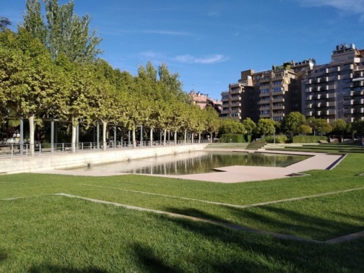 Parque Miguel Servet de Huesca./ Europa Press