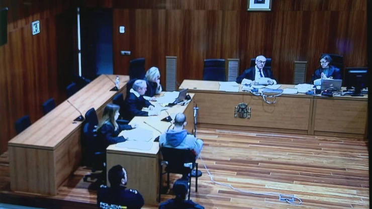 Momento en el que se leyó el veredicto del jurado popular a Héctor López.