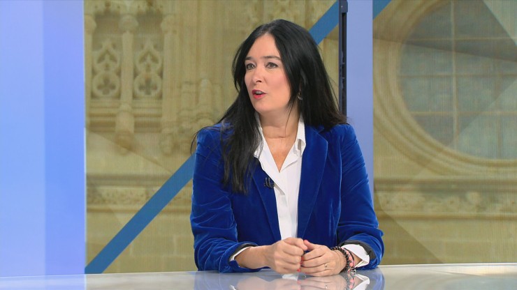 Lorena Orduna, alcaldesa de Huesca, este lunes en el programa Buenos Días.