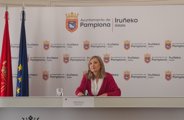 Alcaldesa de Pamplona, Cristina Ibarrola (UPN). / Europa Press