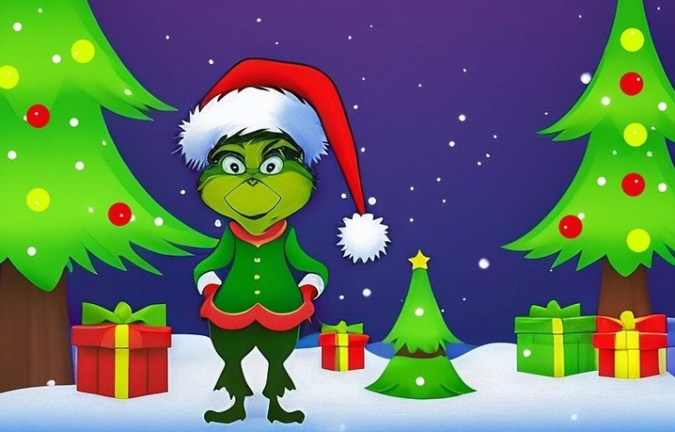 El Grinch es uno de los antihéroes navideños más recurrentes. / Pixabay