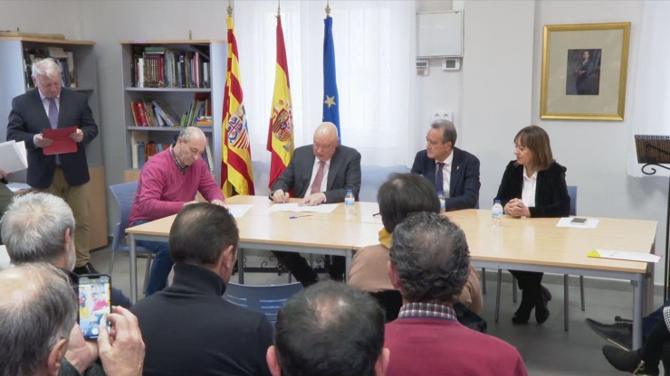 18 localidades aragonesas firman un acuerdo con Forestalia.