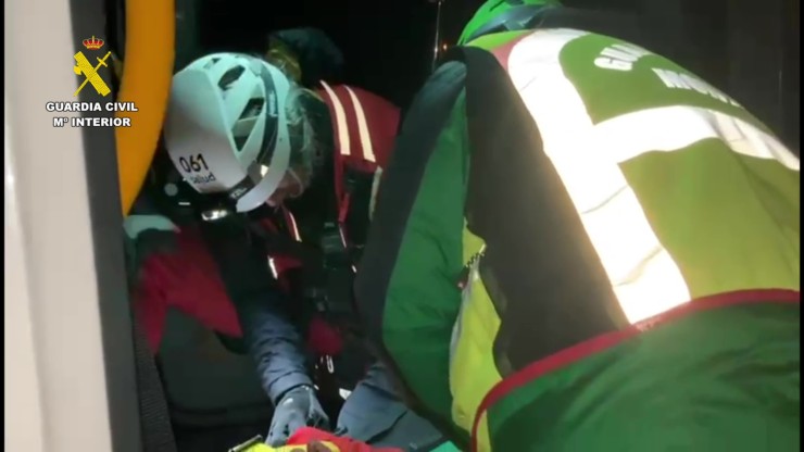 Rescate de un montañero en Ansó. / Guardia Civil de Huesca