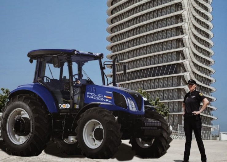 La Policía Nacional anuncia la incorporación de tres tractores especiales para patrullar las pedanías y zonas rurales de Zaragoza y Calatayud.