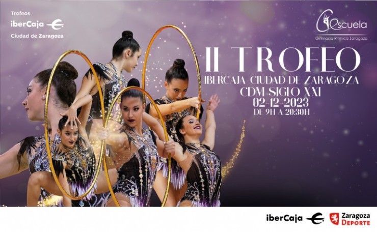Cartel del II Trofeo Ibercaja-Ciudad de Zaragoza.