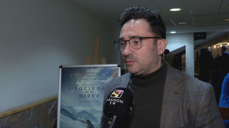 Juan Antonio Bayona presentó su película el miércoles en Zaragoza.