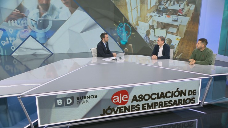 Entrevista en el programa Buenos Días de Aragón TV al presidente de AJE, Luis Martín.