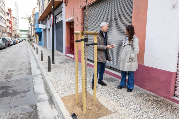 En el último año se han repuesto en el barrio zaragozano de Torrero más de 750 árboles en sus calles y zonas verdes. / Ayuntamiento de Zaragoza