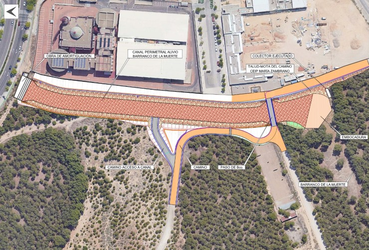 Proyecto Canal Perimetral barranco de la Muerte. / Ayuntamiento de Zaragoza