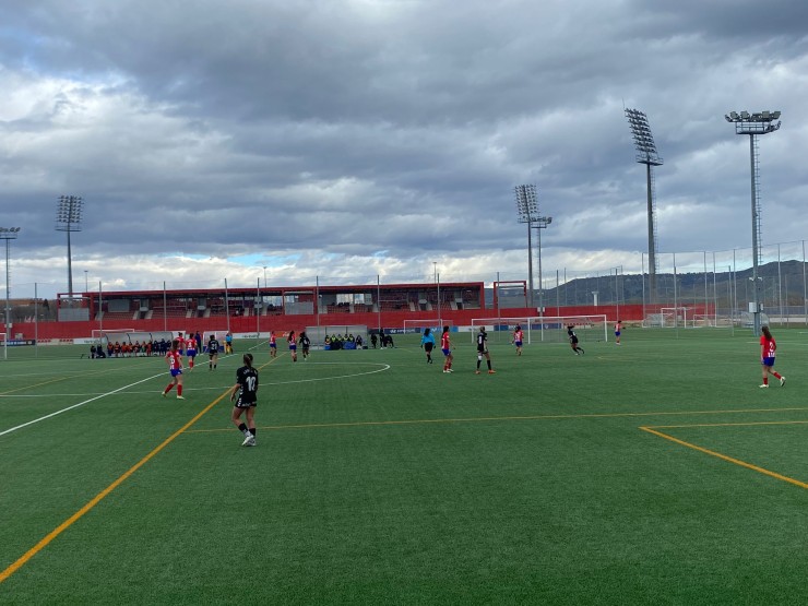 Imagen del encuentro disputado del Zaragoza CFF este sábado.