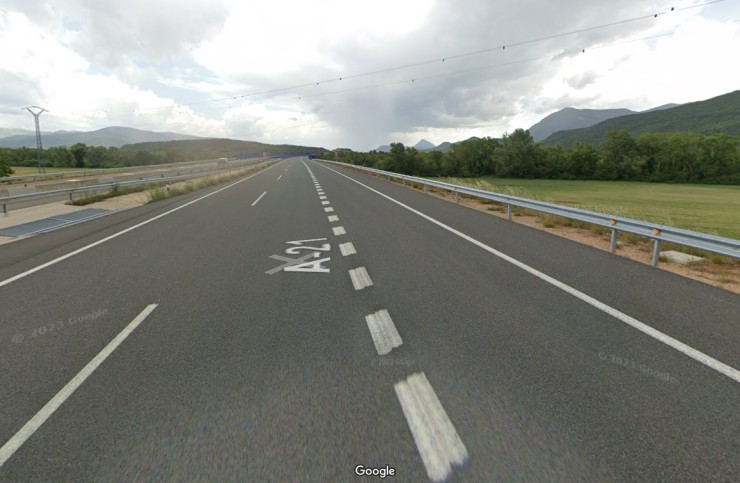 Autovía A-21 en la zona del siniestro. / Google Maps
