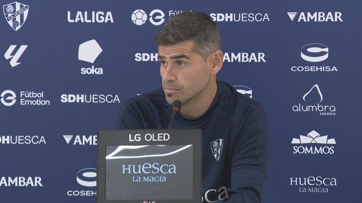 Antonio Hidalgo, durante la rueda de prensa. Foto: Aragón Deporte