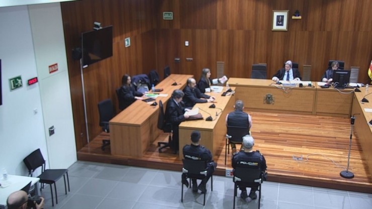 Sesión del juicio en la que el jurado popular ha declarado culpable al detenido.