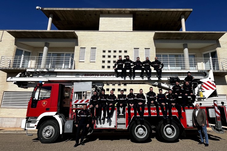 La plantilla del SPEIS de la DPZ ha incorporado 18 bomberos. | Diputación de Zaragoza