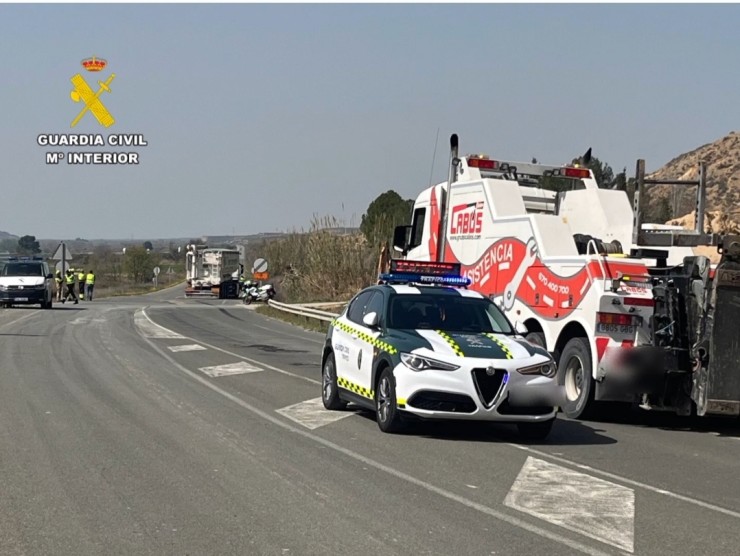 El accidente se ha producido en la carretera A-131. / Guardia Civil