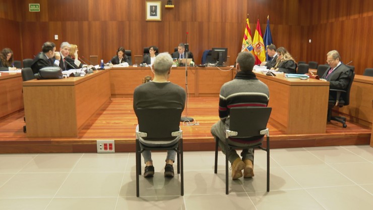 Última sesión del juicio por el incendio en la sierra de Alcubierre en 2019.