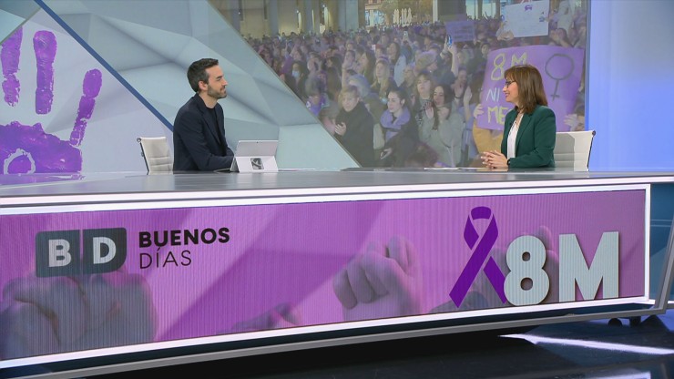 La directora del IAM durante la entrevista en Buenos Días de Aragón TV.