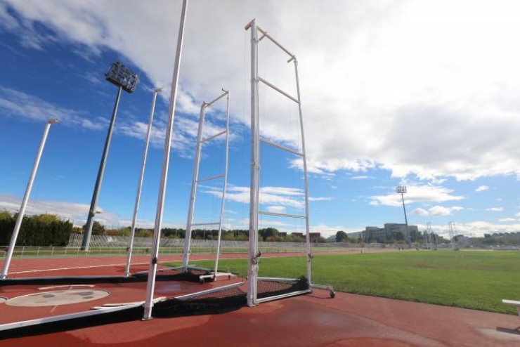 Las pistas de atletismo del CAD en Zaragoza