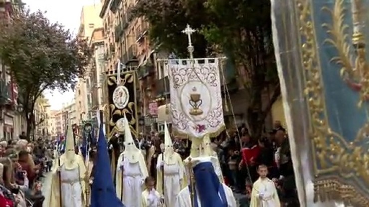 Jornada del pregón de Semana Santa en Zaragoza.